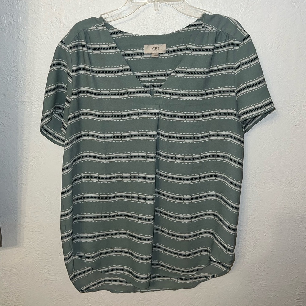 Loft mint green blouse